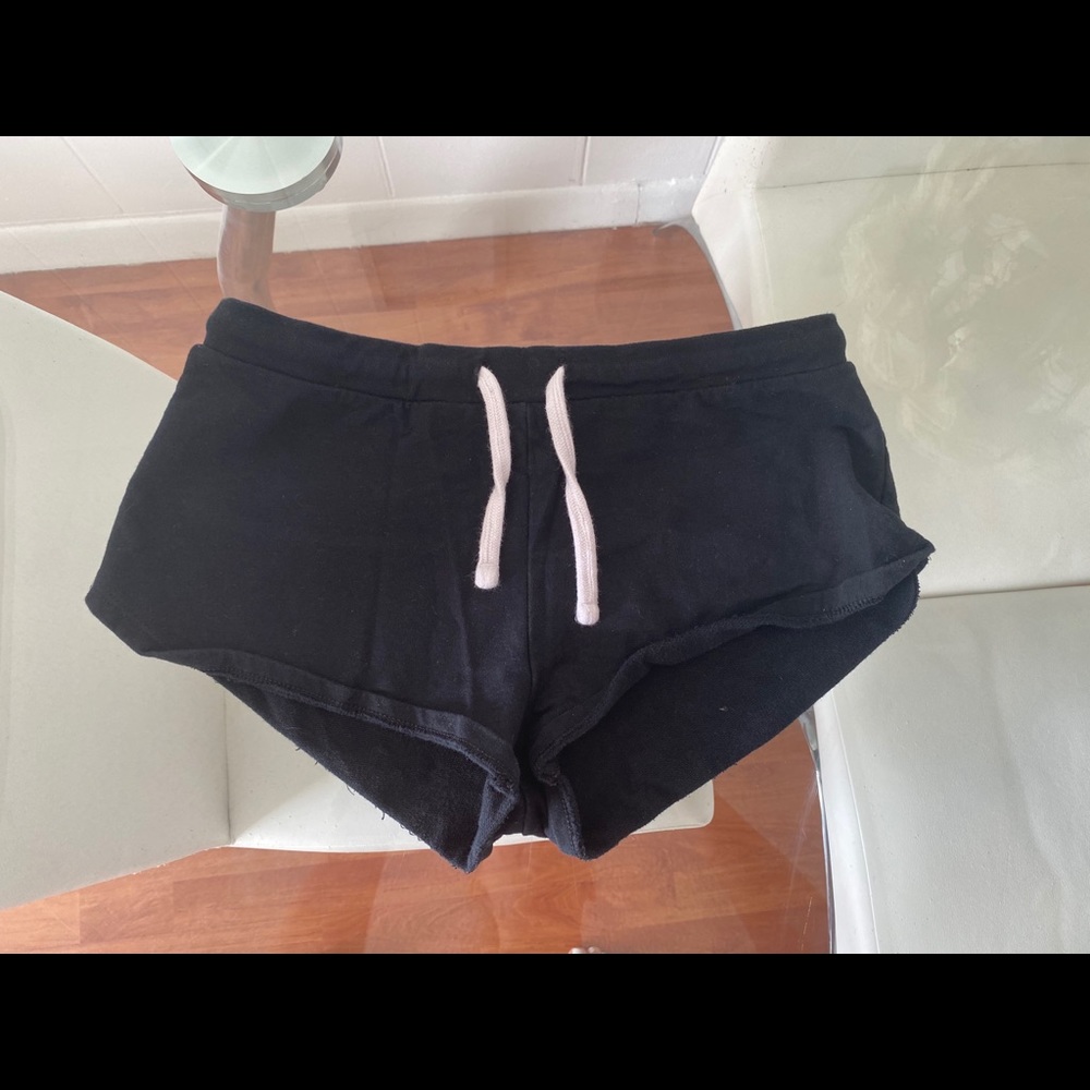 Black pajama shorts